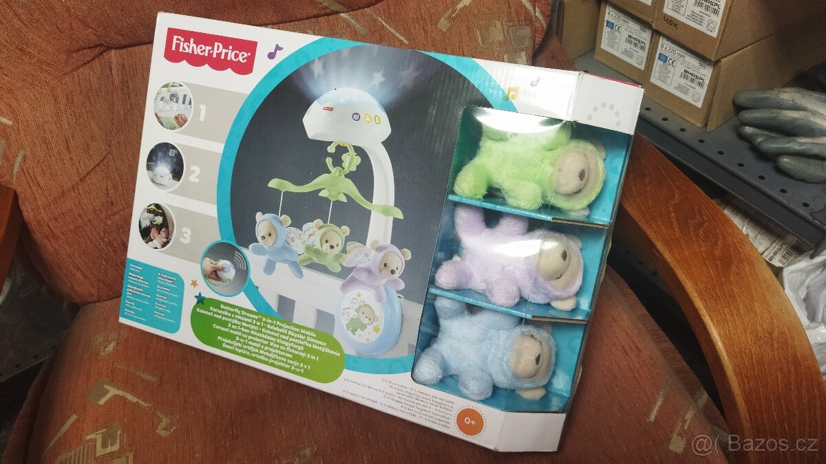Fisher Price...kolotoč s medvídky viz foto...