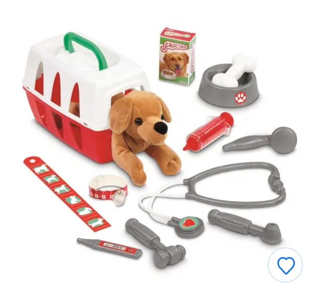 Sada veterina + pejsek+ kufřík Ecoiffier