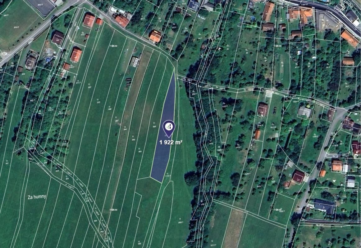 Prodej podílu 5/8 louky 1 201 m², Podolí