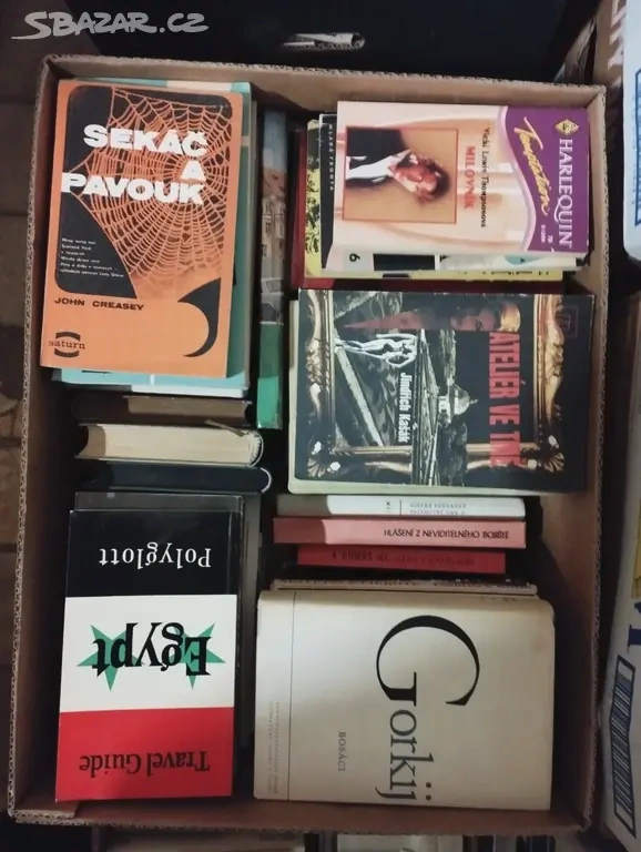 Různé knihy - celá krabice č. 1
