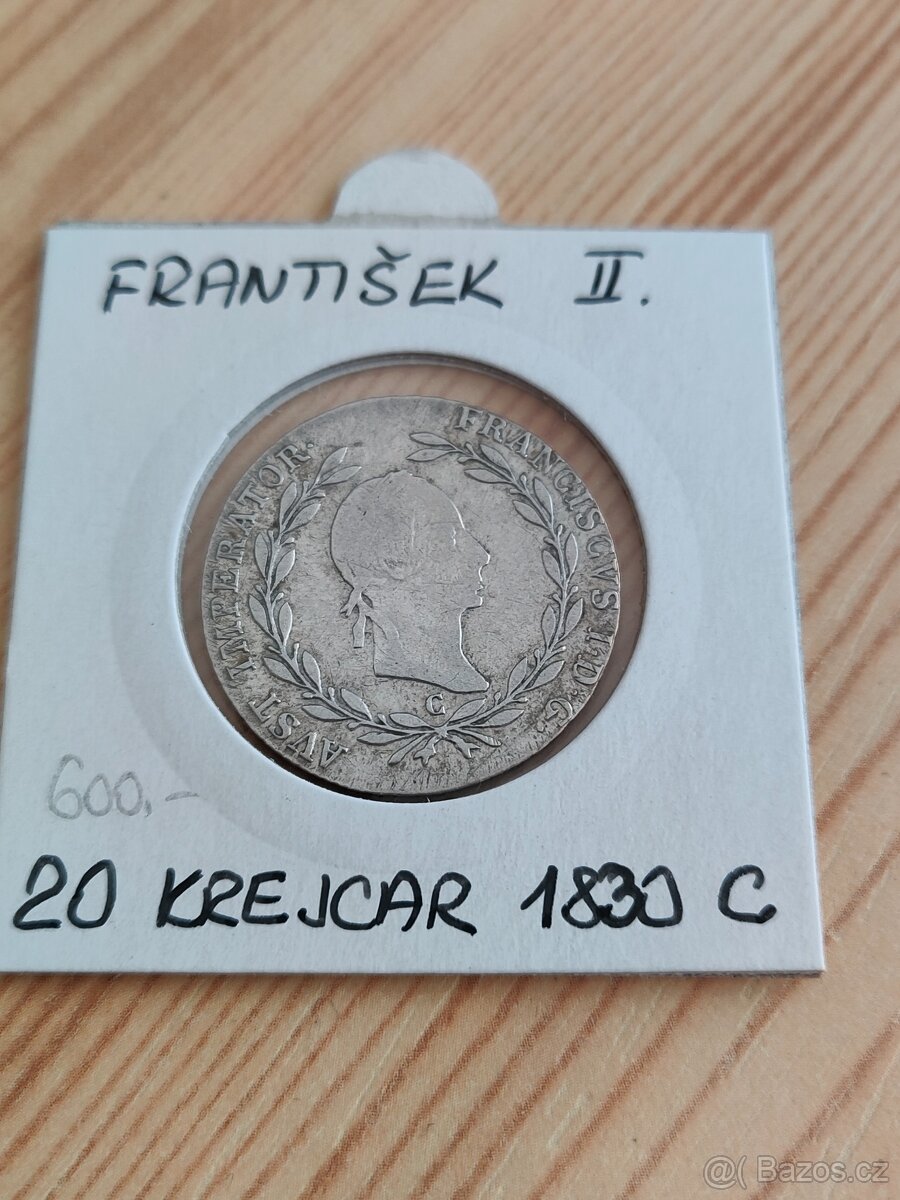František II. - 20 krejcary