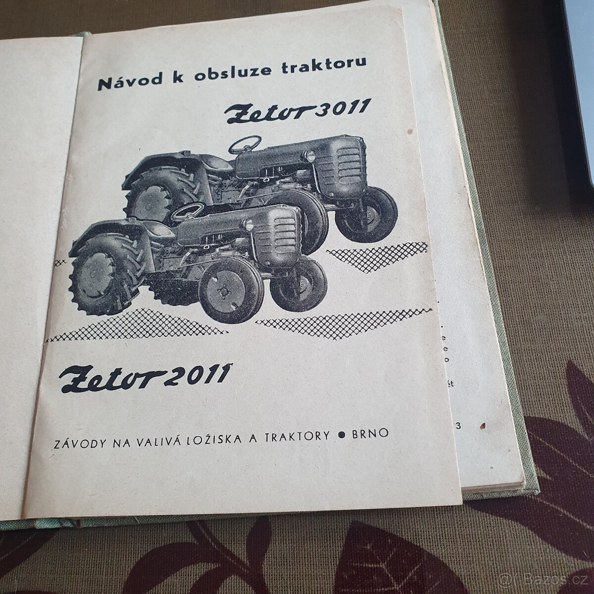 Prodám originál.publikaci "Návod k obsluze traktoru Zetor