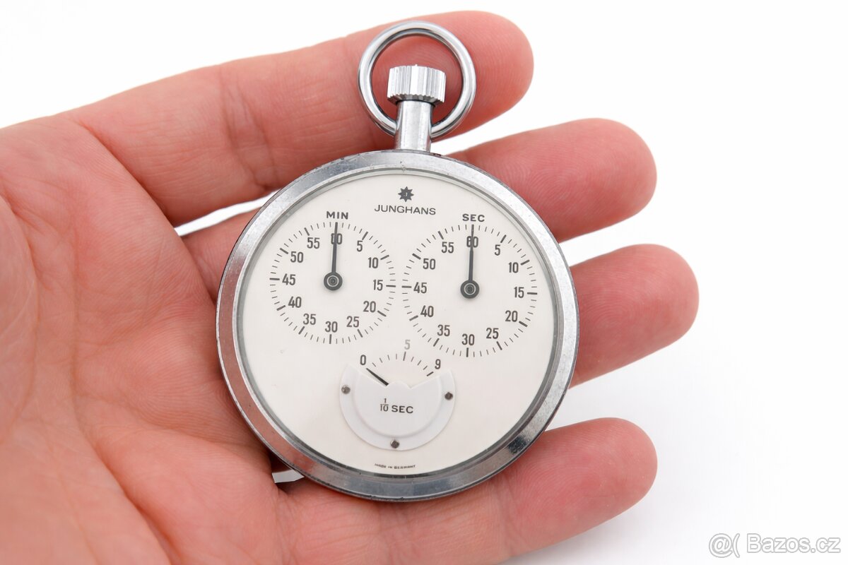 Staré mechanické stopky Junghans německé výroby