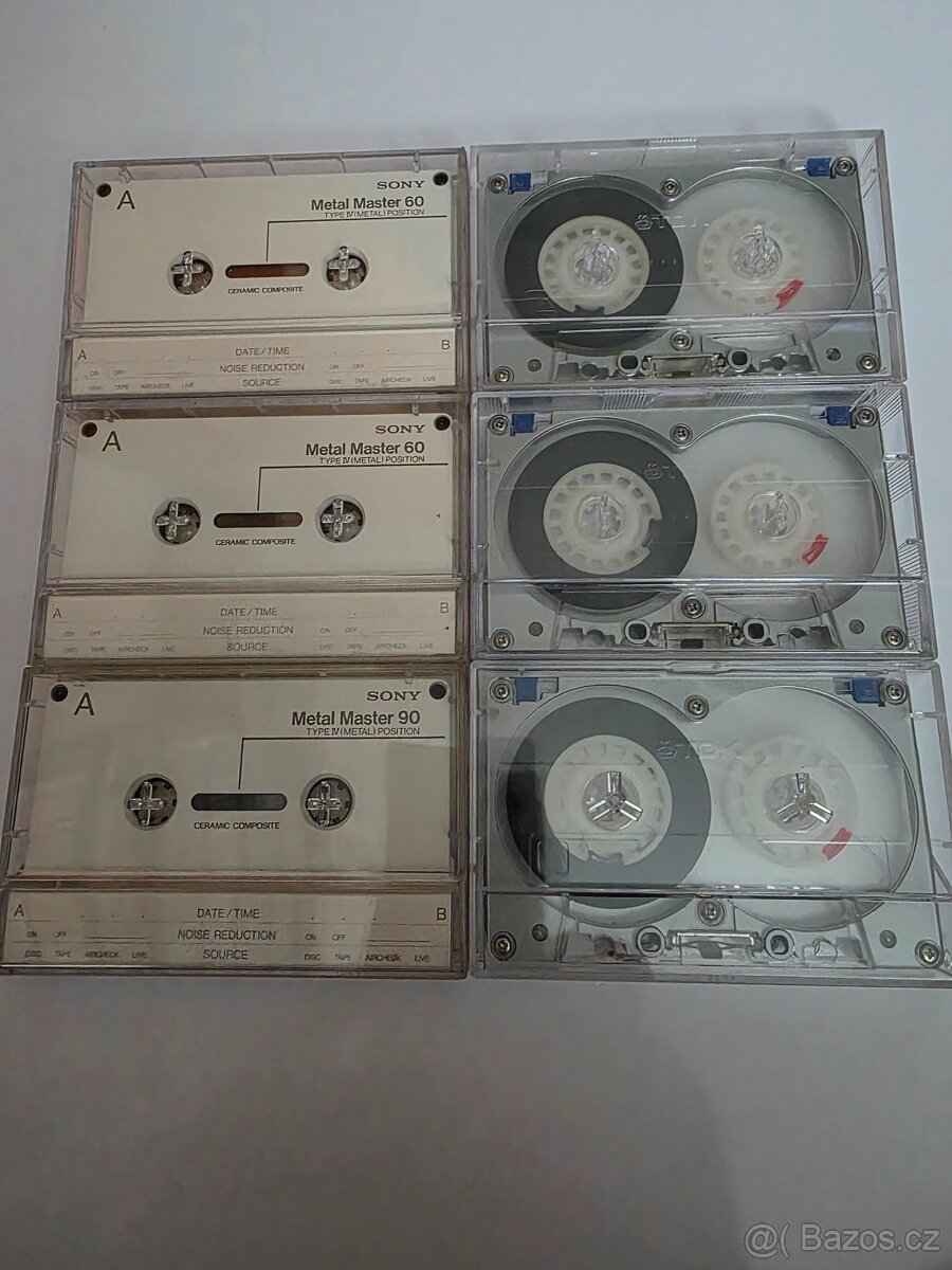 Audio kazety SONY TDK YAMAHA
