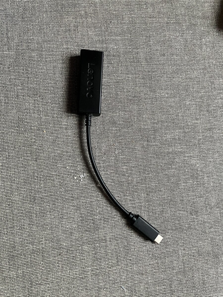 IBM thinkpad sitove rozhrani usb-c -> utp
