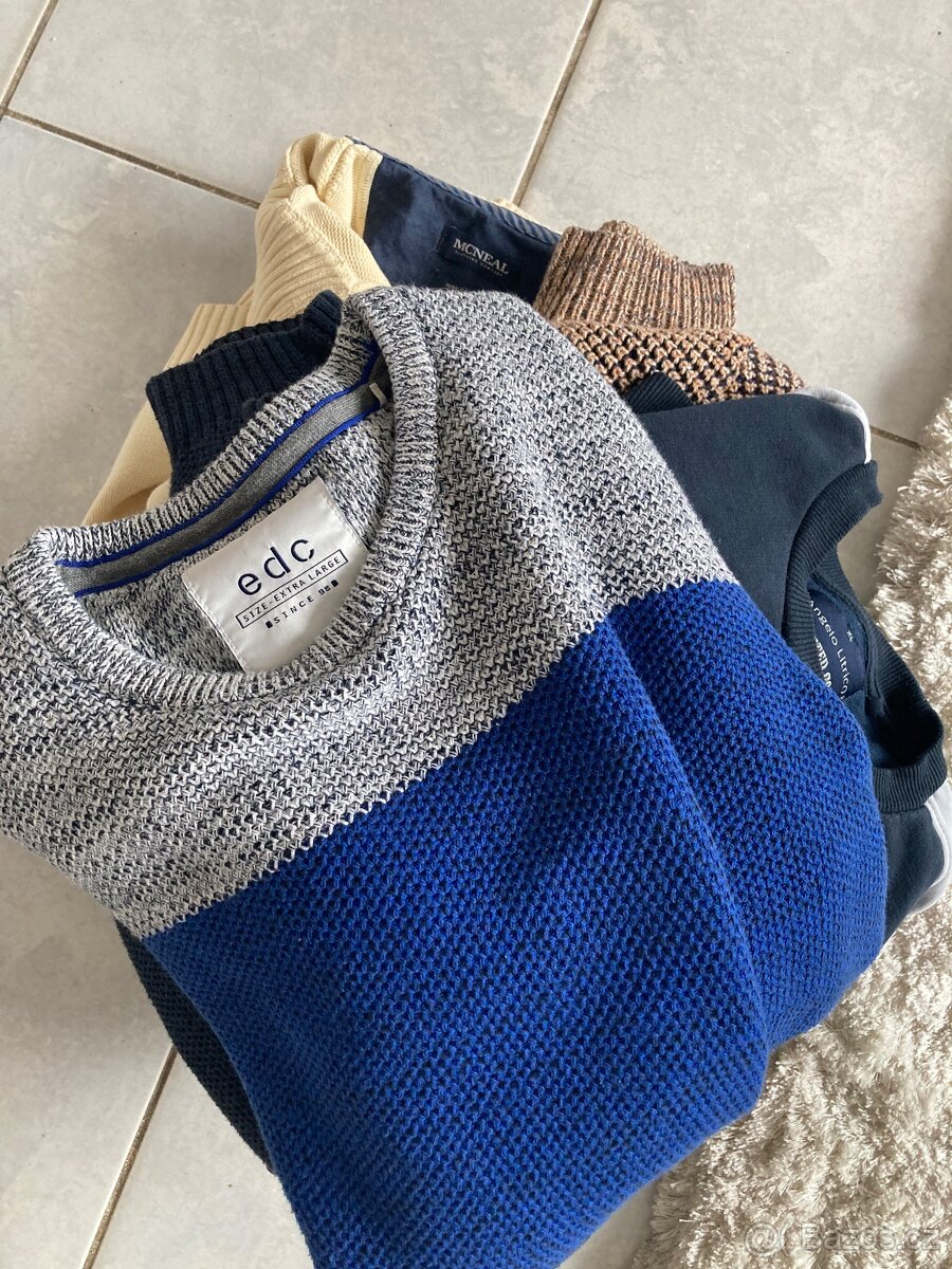 Pánské značkové svetry 4 ks vel. XL