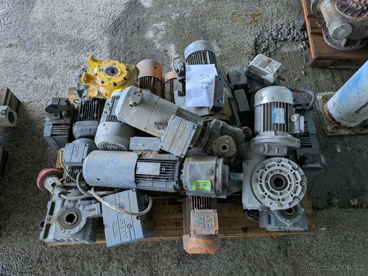 elektromotory s prevodovkou 0,55 kW / 380V