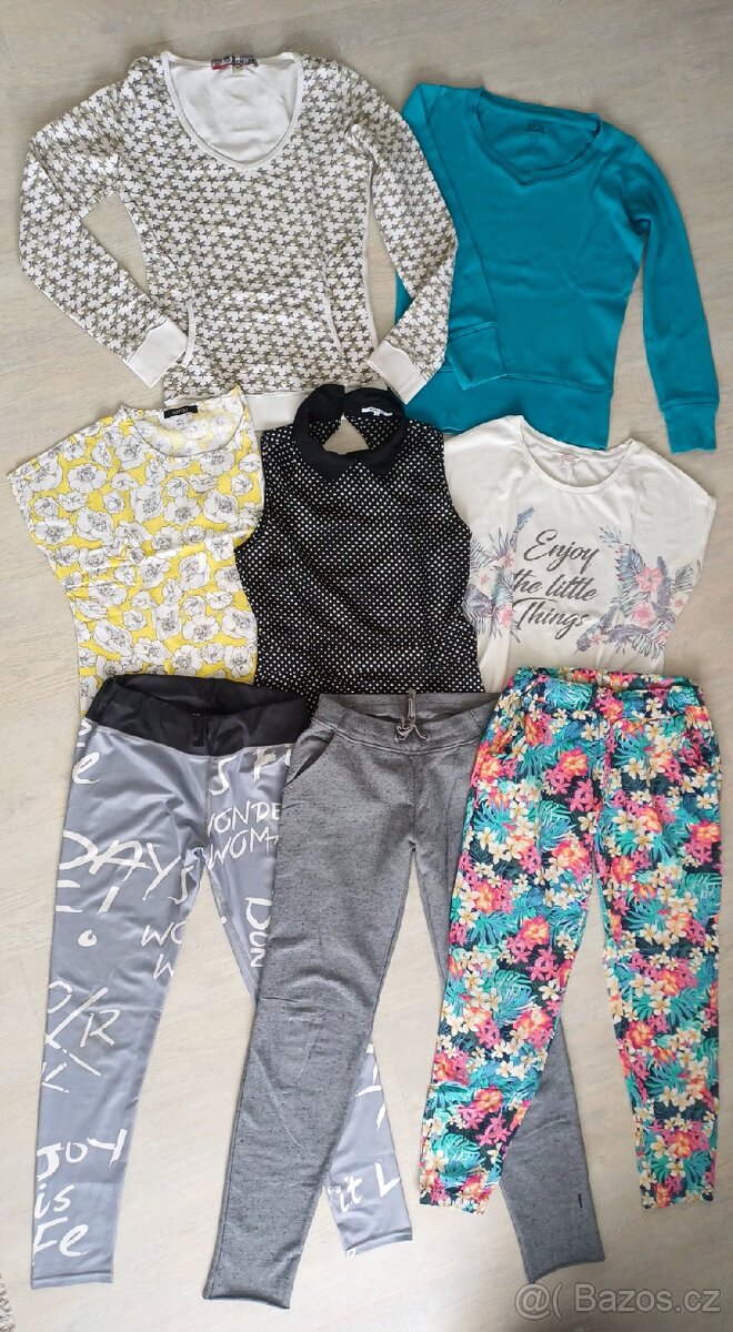 SET: dívčí tepláky, legíny, mikiny