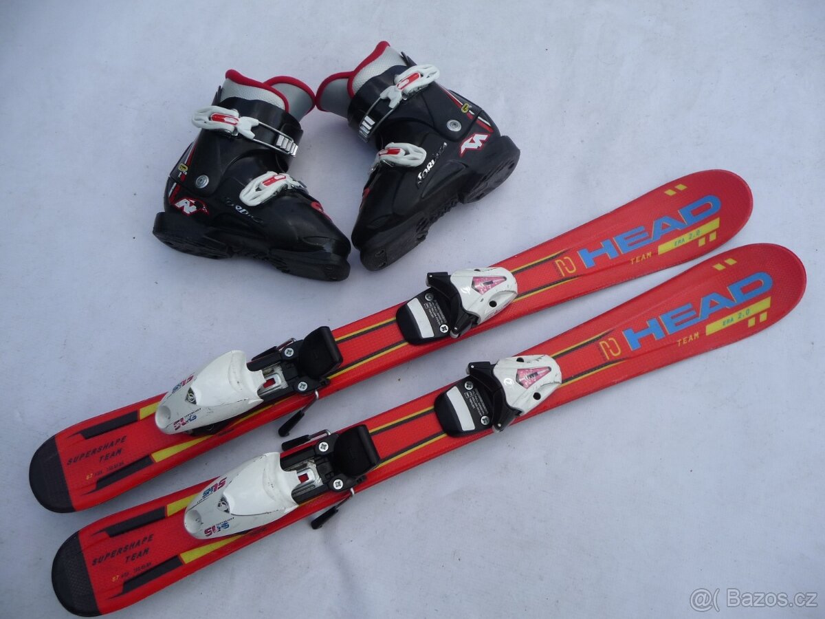 46. Detske lyže HEAD - 87cm + boty NORDICA 29eu - SET