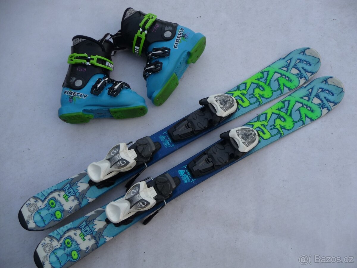 122. Detske lyže K2 - 88 cm + boty FIREFLY 30 eu SET