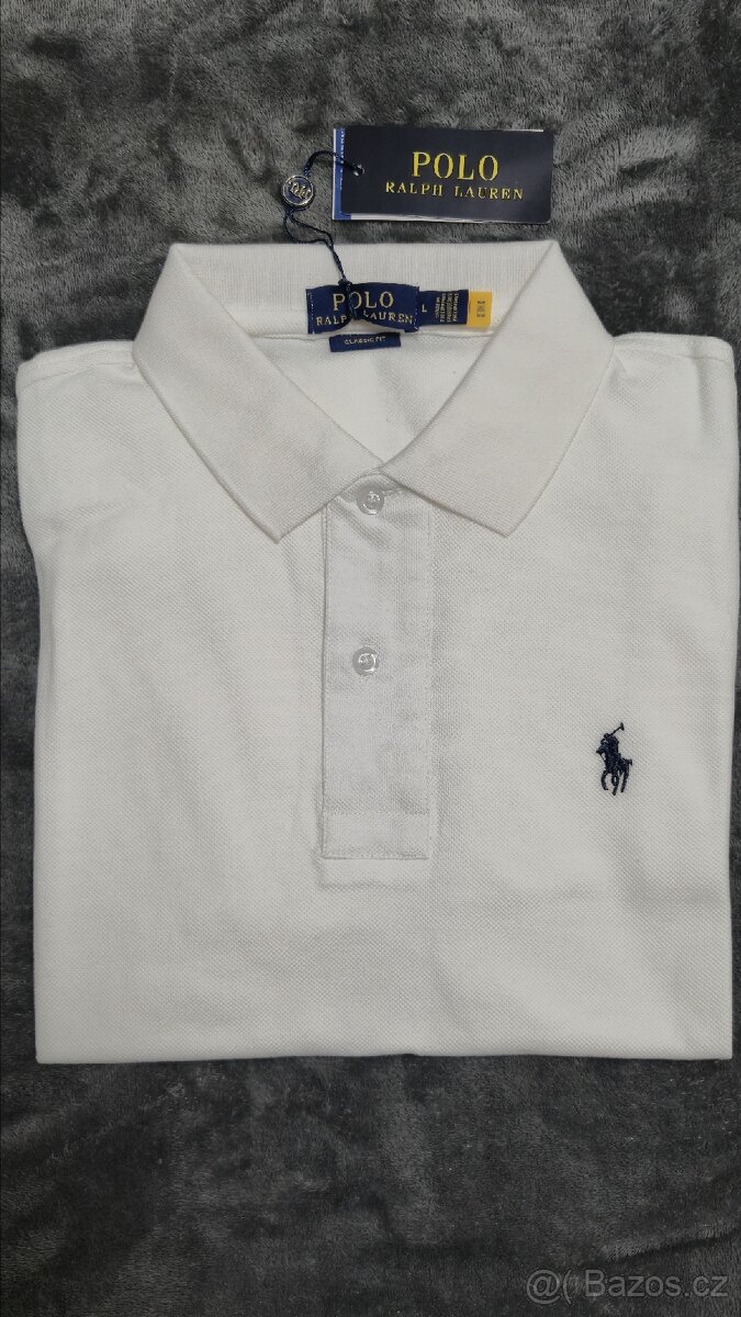 Ralph Lauren polo tričko - bílé