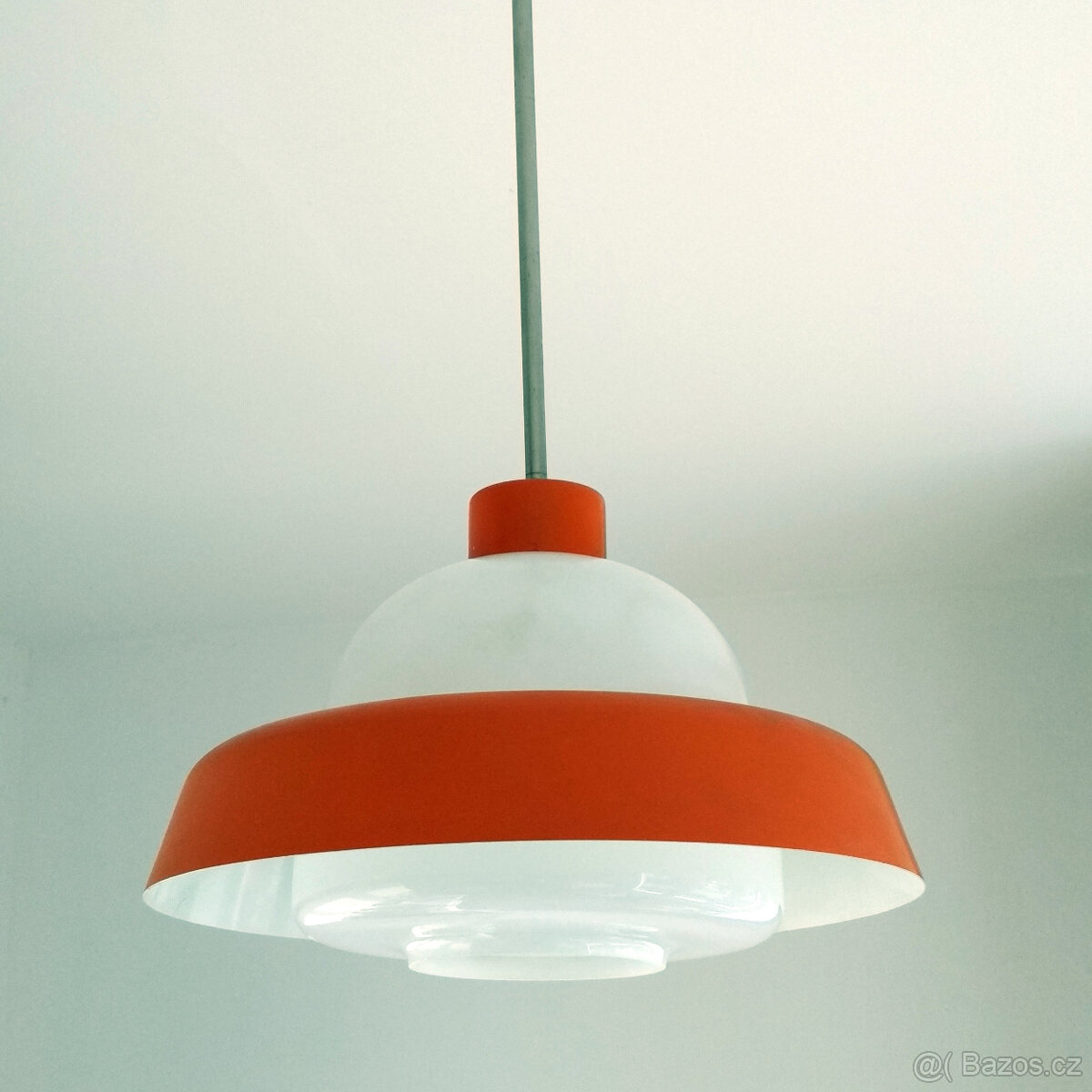 retro designový lustr - Kamenický Šenov 70. léta