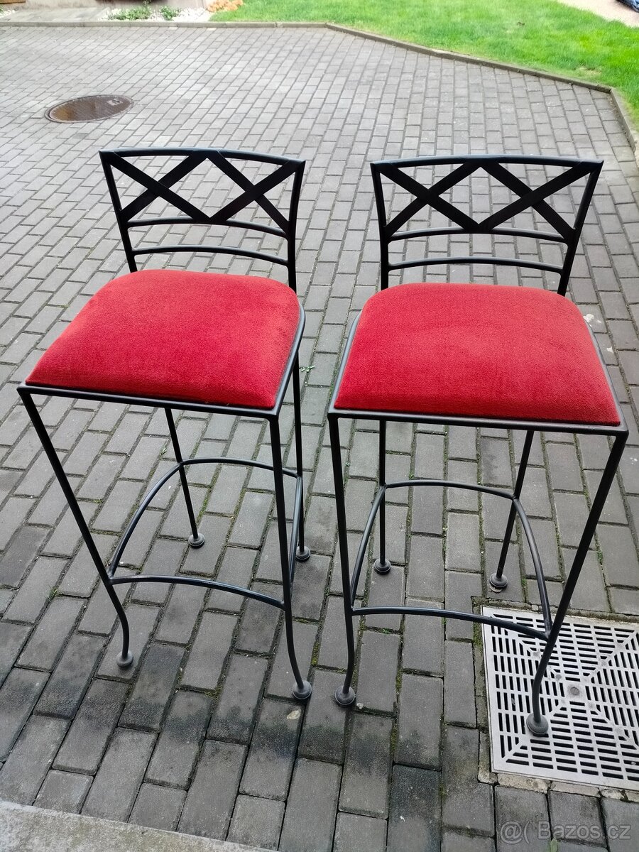 Kovaná barová židle 2 kusy