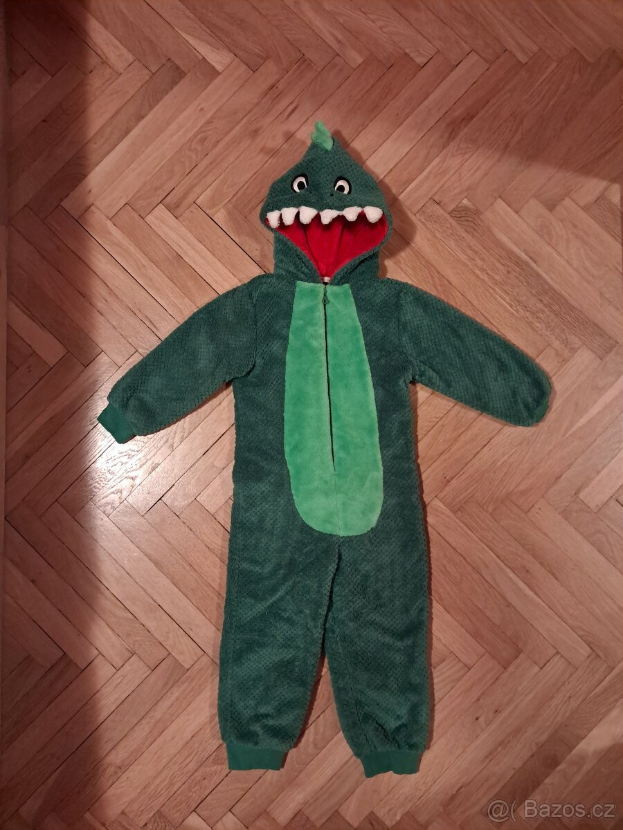 Overal dinosaurus + zimni bunda 98/104