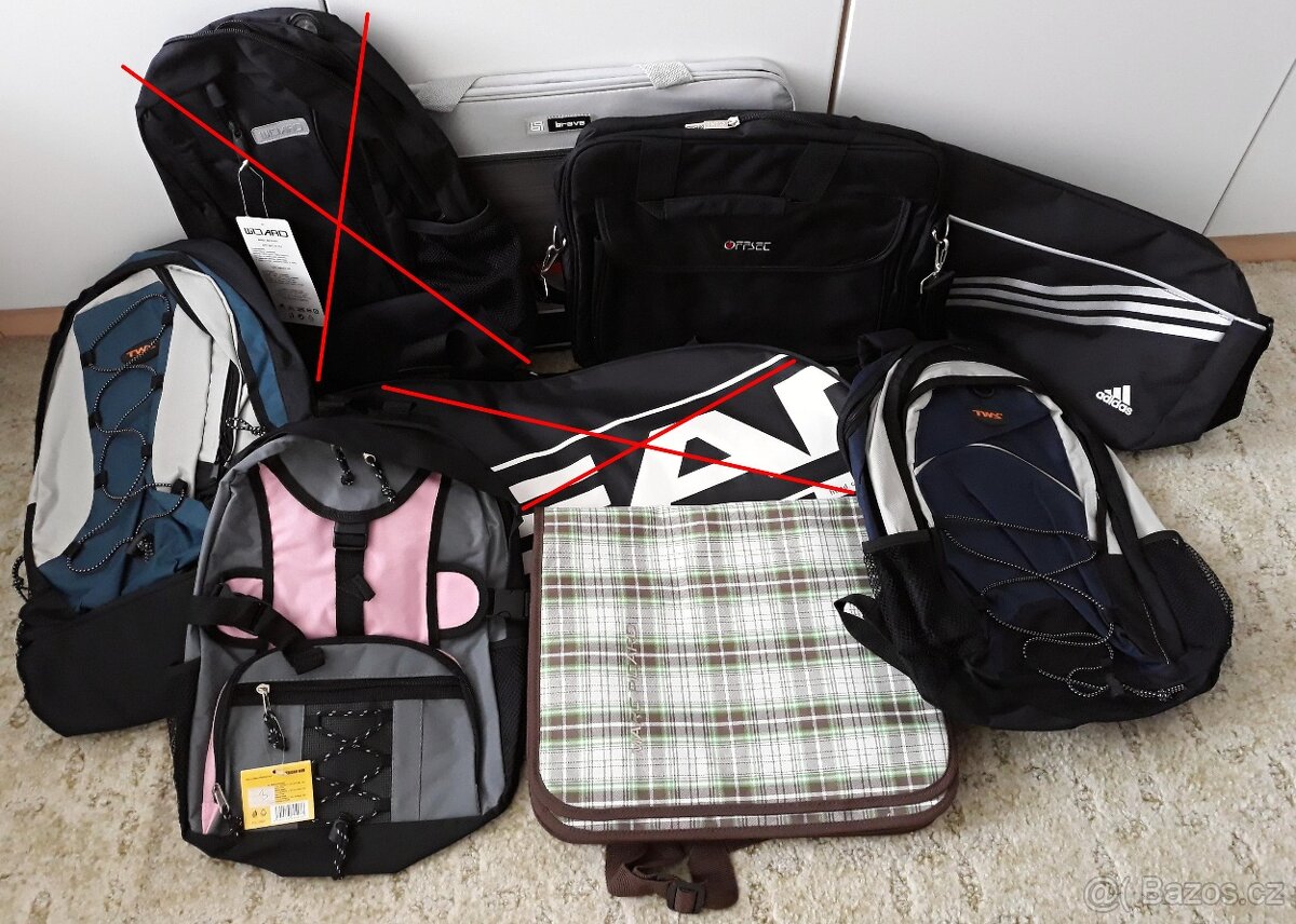 Prodám nové značkové tašky a batohy, originály, i jednotlivě