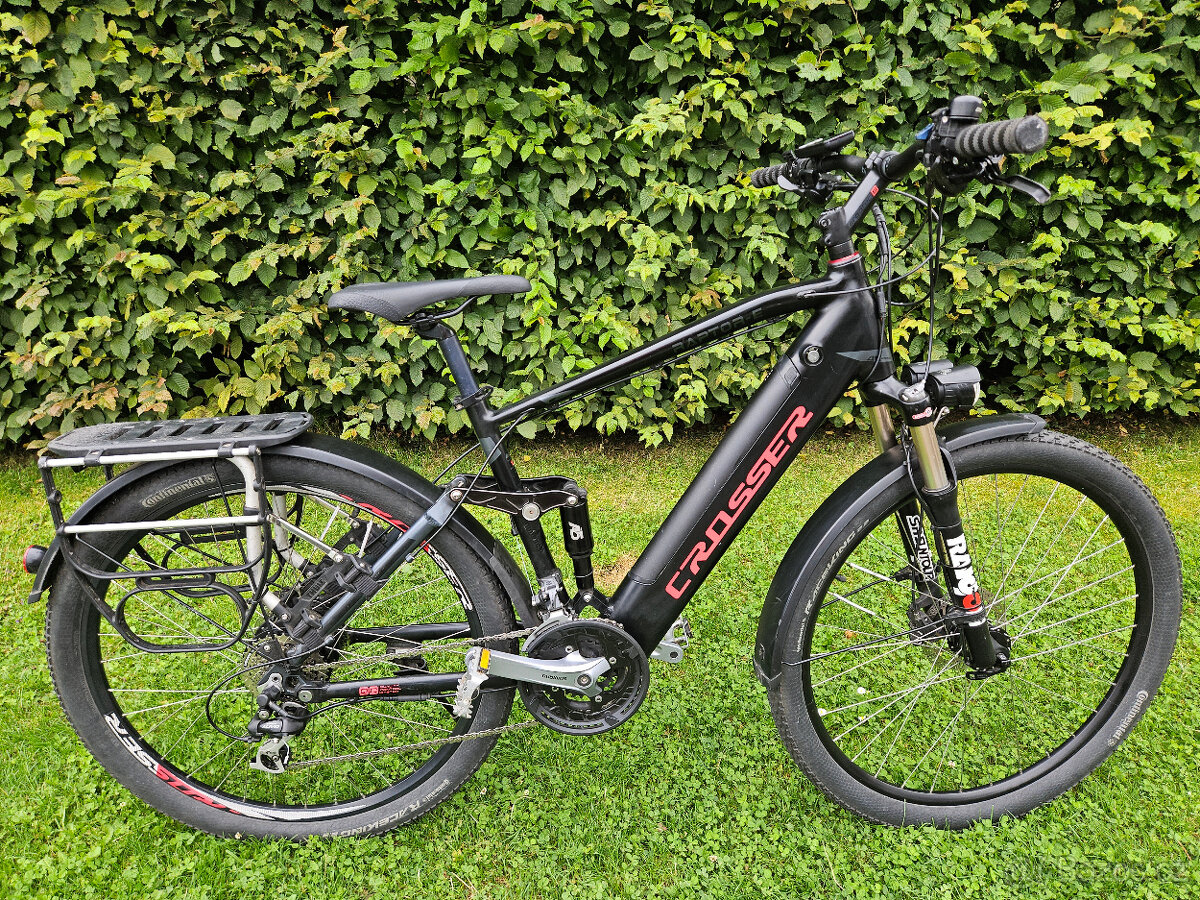 Rychlé 29" celoodpružené horské e-kolo, rám 19"+2 BATERIE