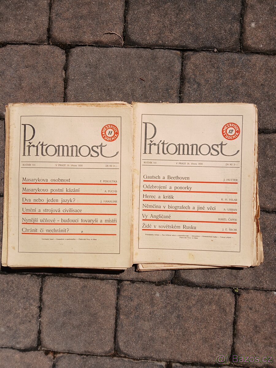 Časopis Přítomnost 1930
