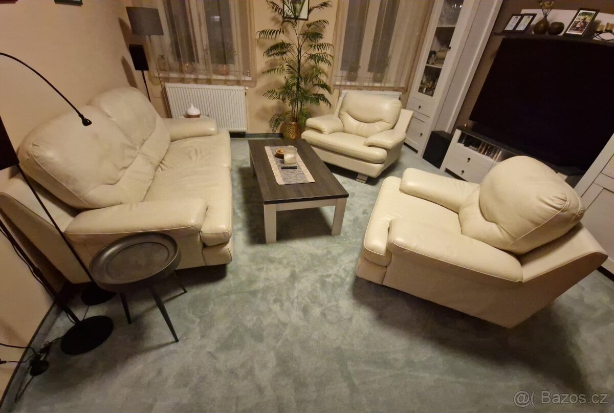 Kožená sedací souprava