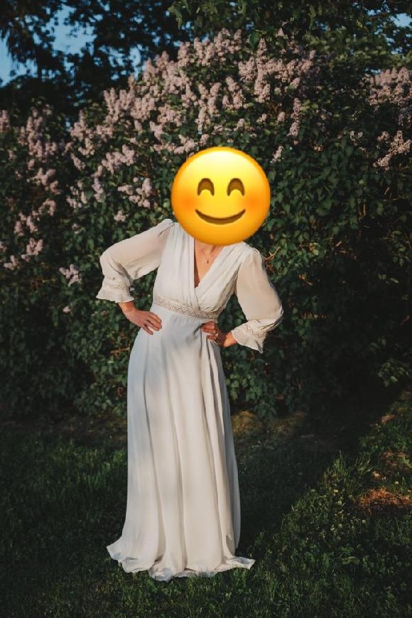 Svatební šaty s rukávem v boho stylu