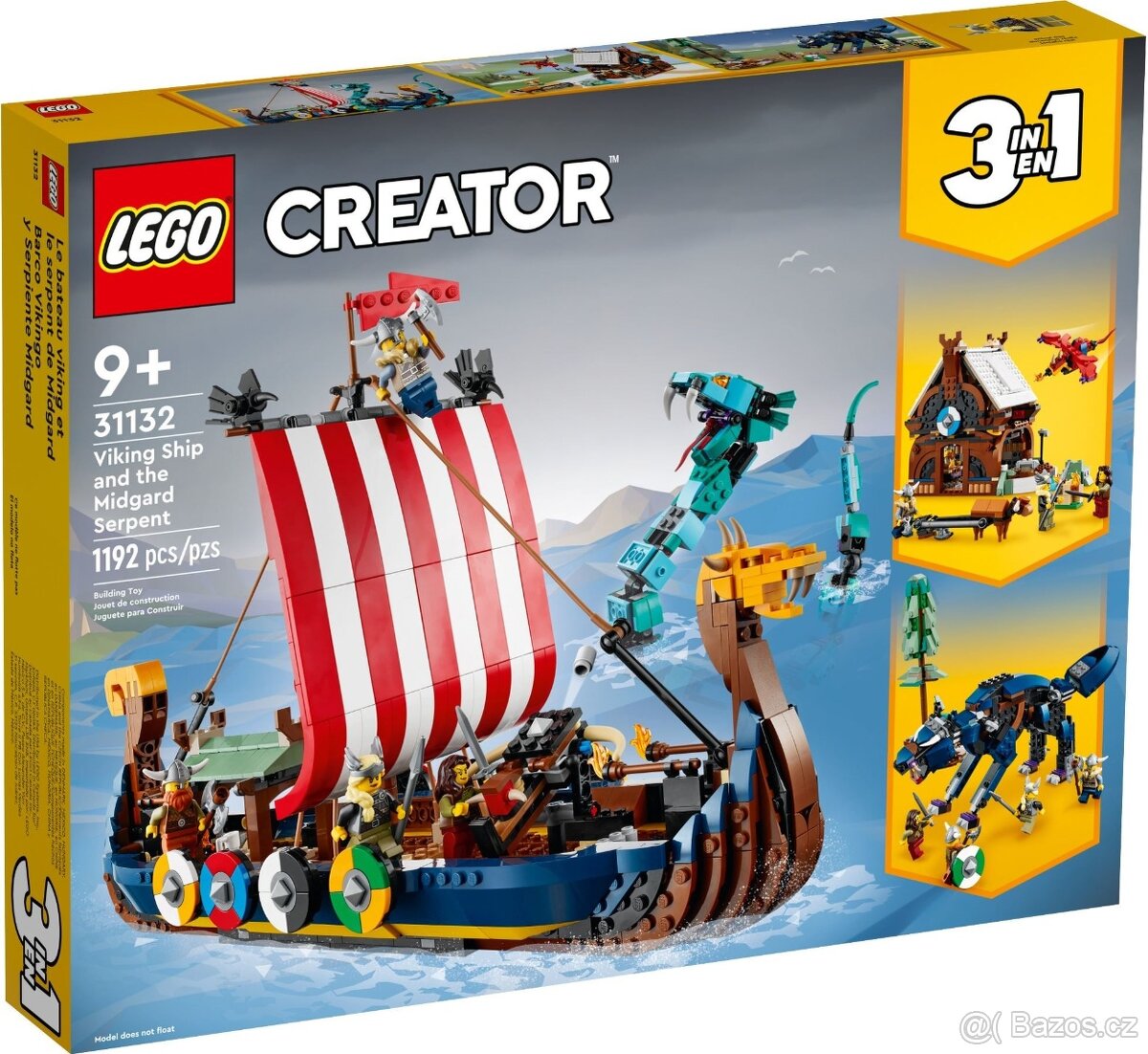 LEGO Creator 31132 Vikingská loď a mořský had