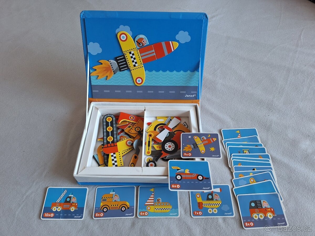 Magnetická kniha - dopravní prostředky