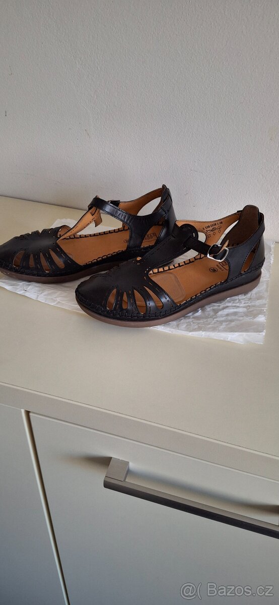 Boty letní kožené