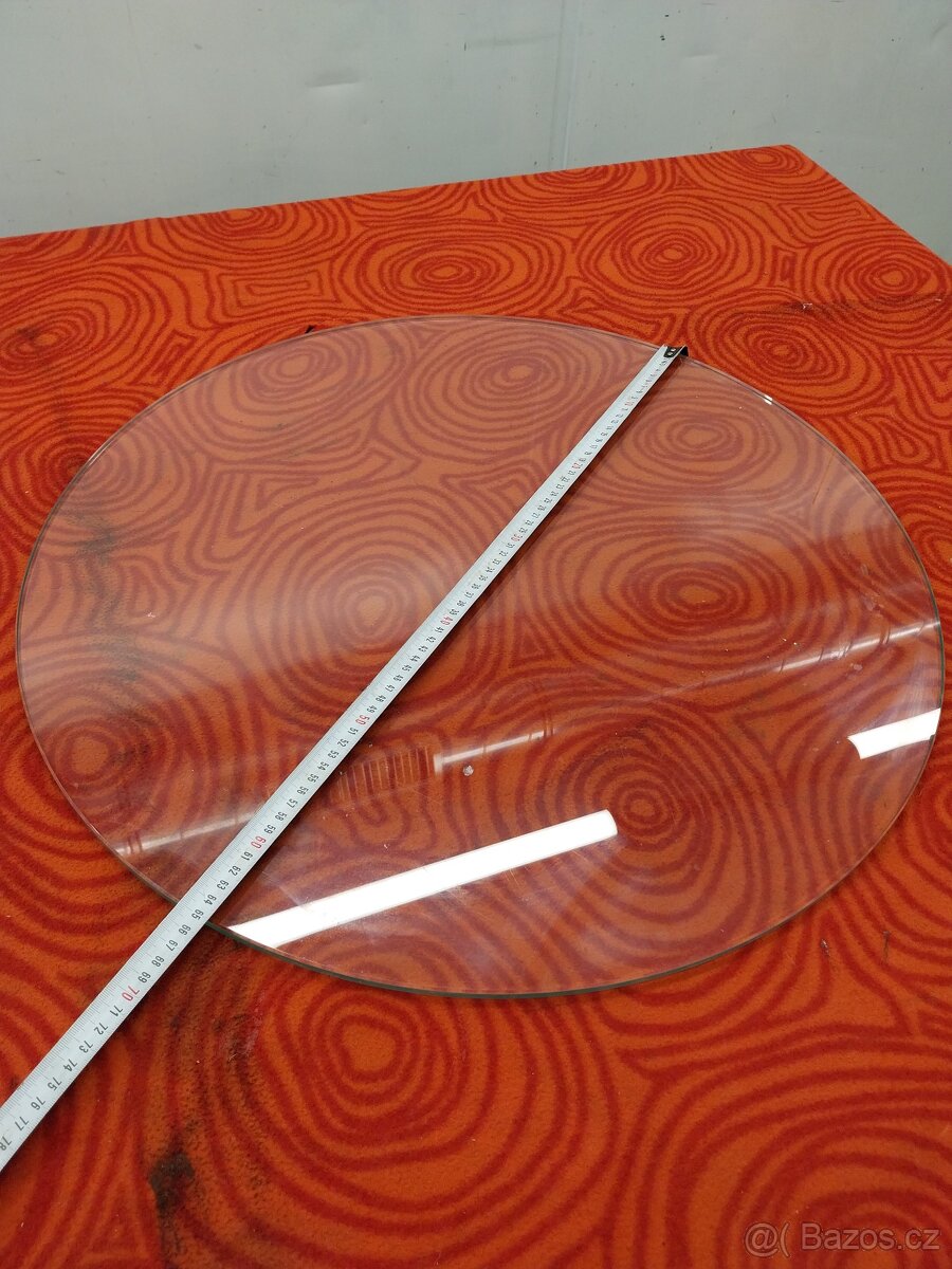 Kulatá skleněná deska 65cm