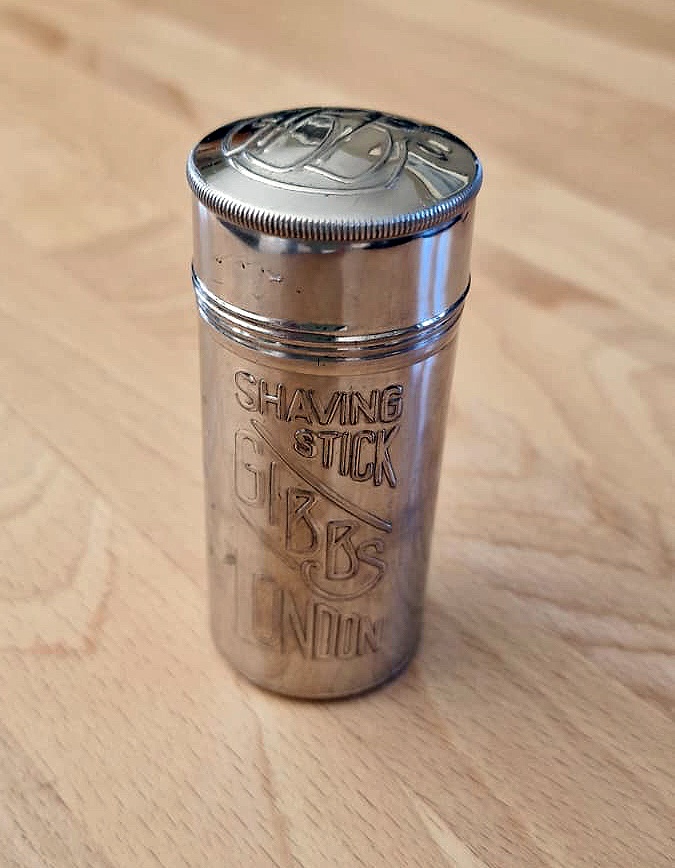 Stara plechova krabicka Shaving Stick Gibbs