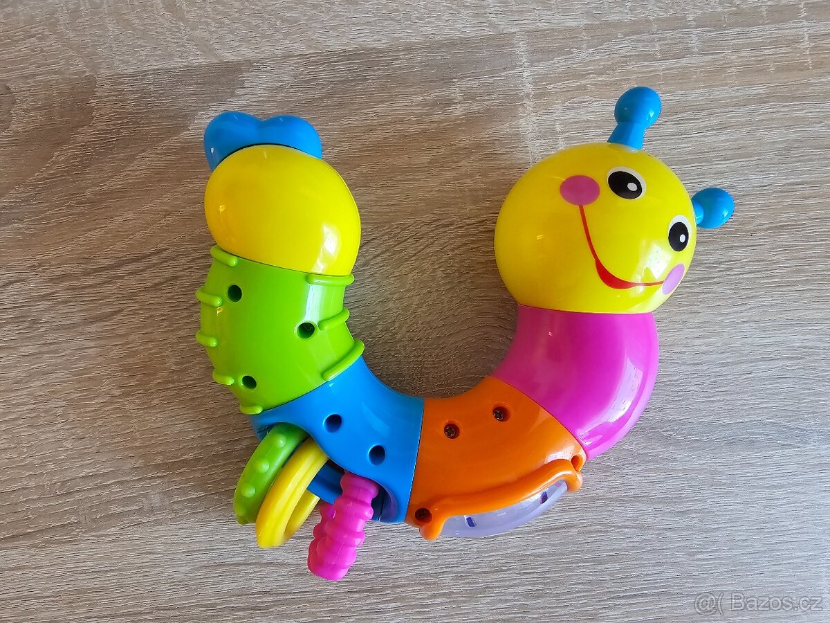 Chrastítko Housenka Modrá - Hola