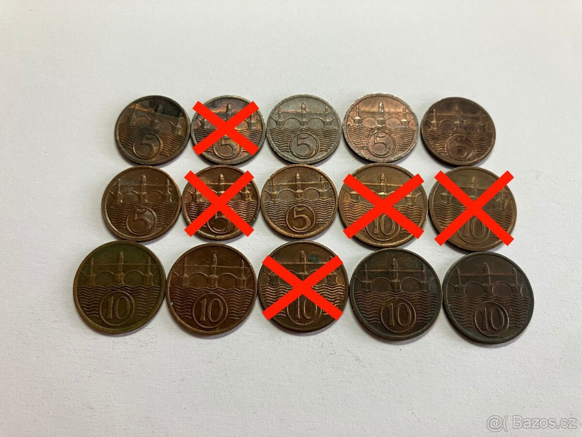 Československo 1918 - 1993 ČSR ČSSR mince v krásnom stave