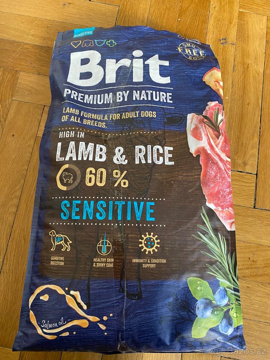 Brit Premium by Nature Lamb & Rice Sensitive (pro psy)