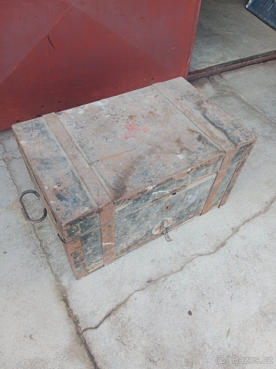 Wehrmacht velká dřevěná bedna sanita