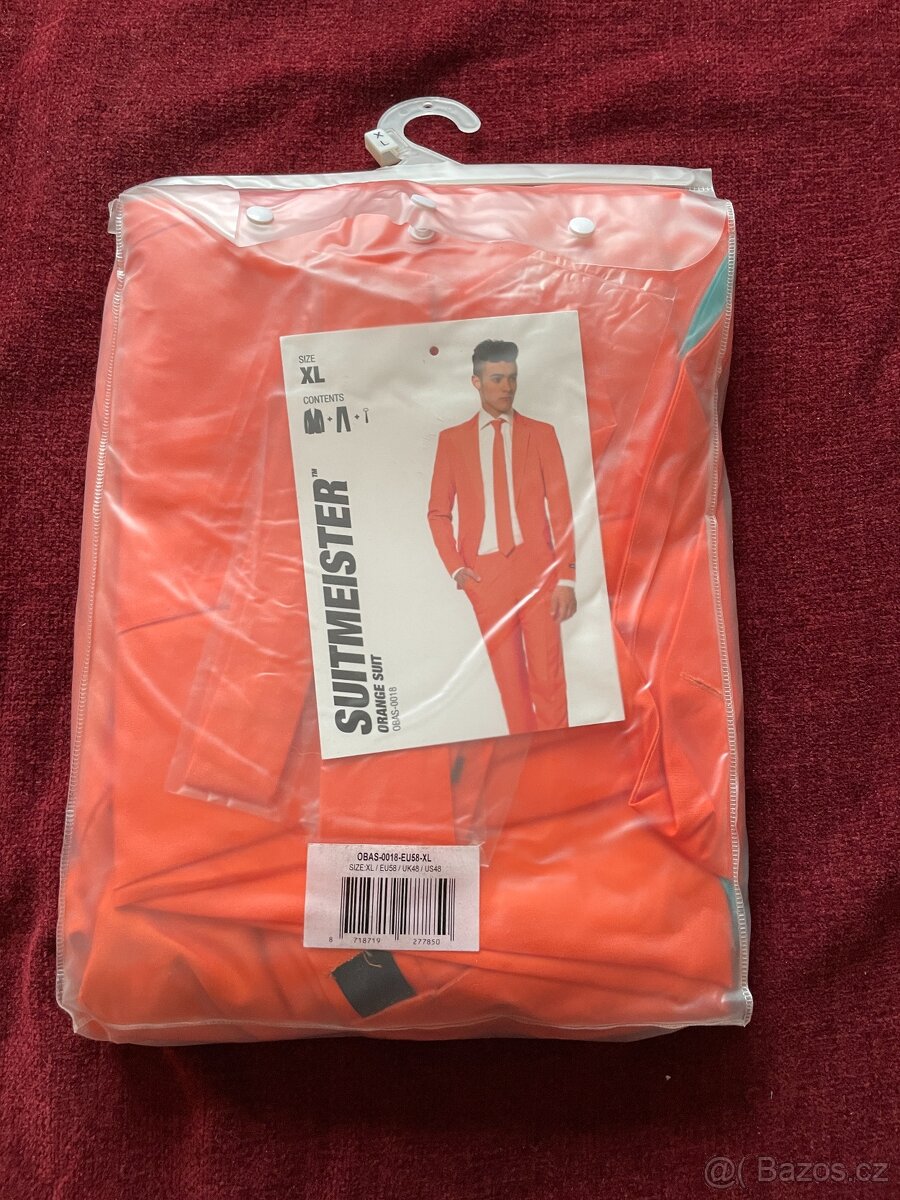 Originální pánský oranžový oblek - Suitmeister