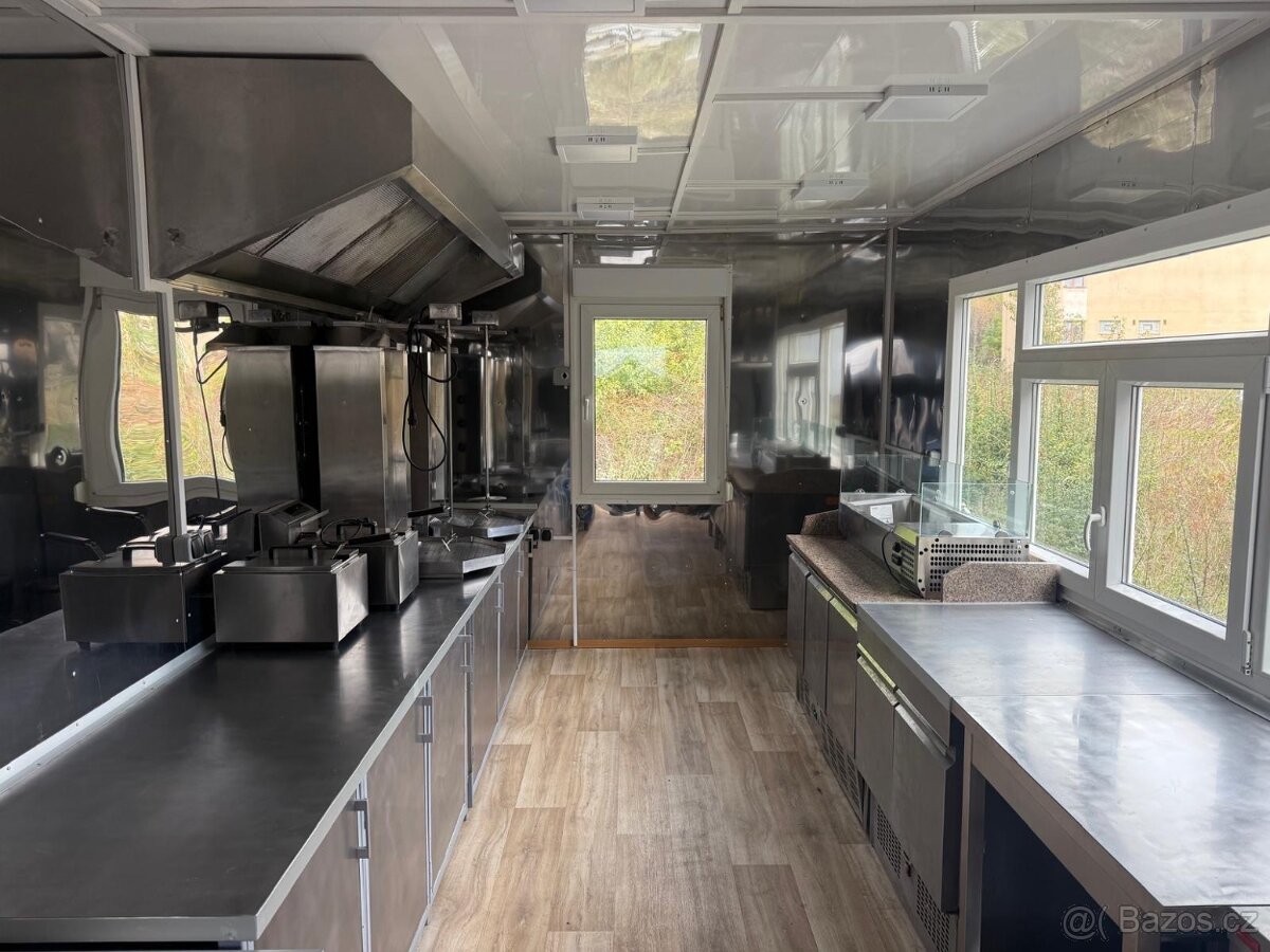Stavební buňka upravená pro provoz občerstvení