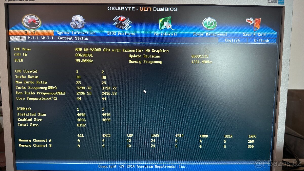 Základní deska Gigabite