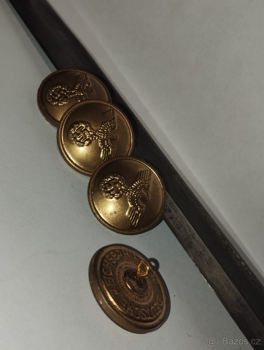 Knoflíky Reichsbahn / cena za 1ks