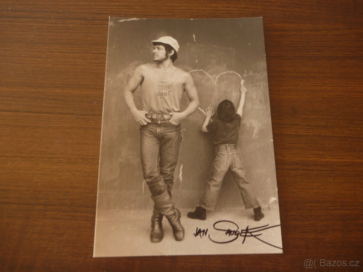 Jan Saudek autogram pohlednice podpis fotografie