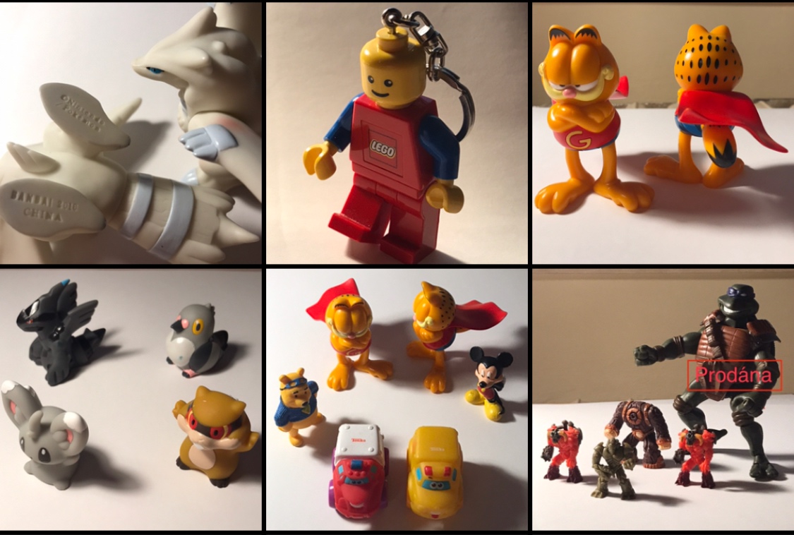 Lego • Nintendo Pokémon • Medvídek Pú • Garfield • Tonka