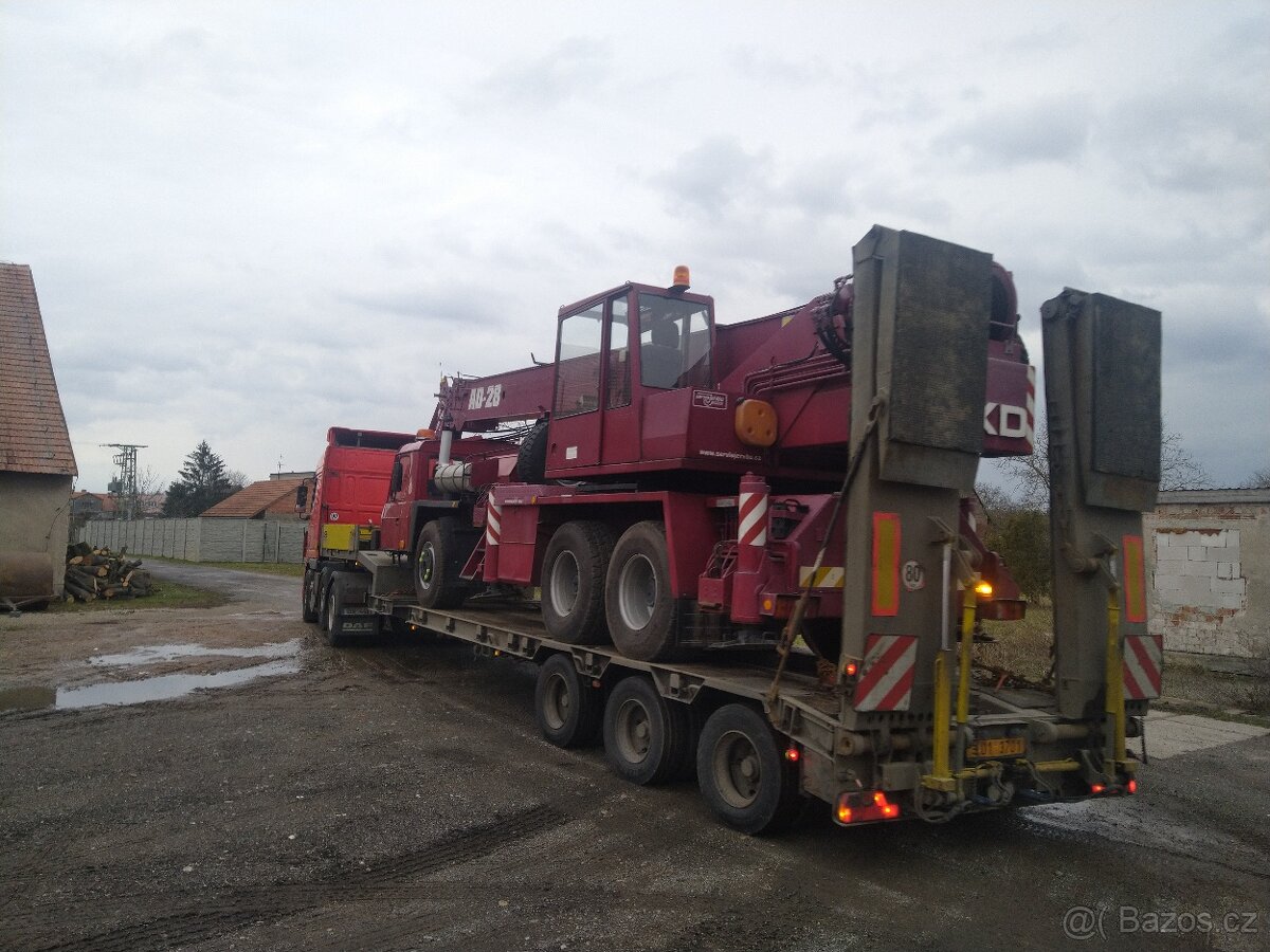 Nadměrná přeprava-Jeřábnické práce