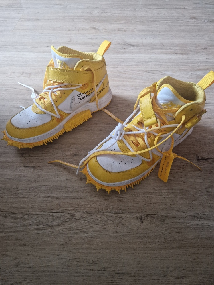 Nike Air Force 1 Mid SP Off-White Varsity Maize - vel.42
