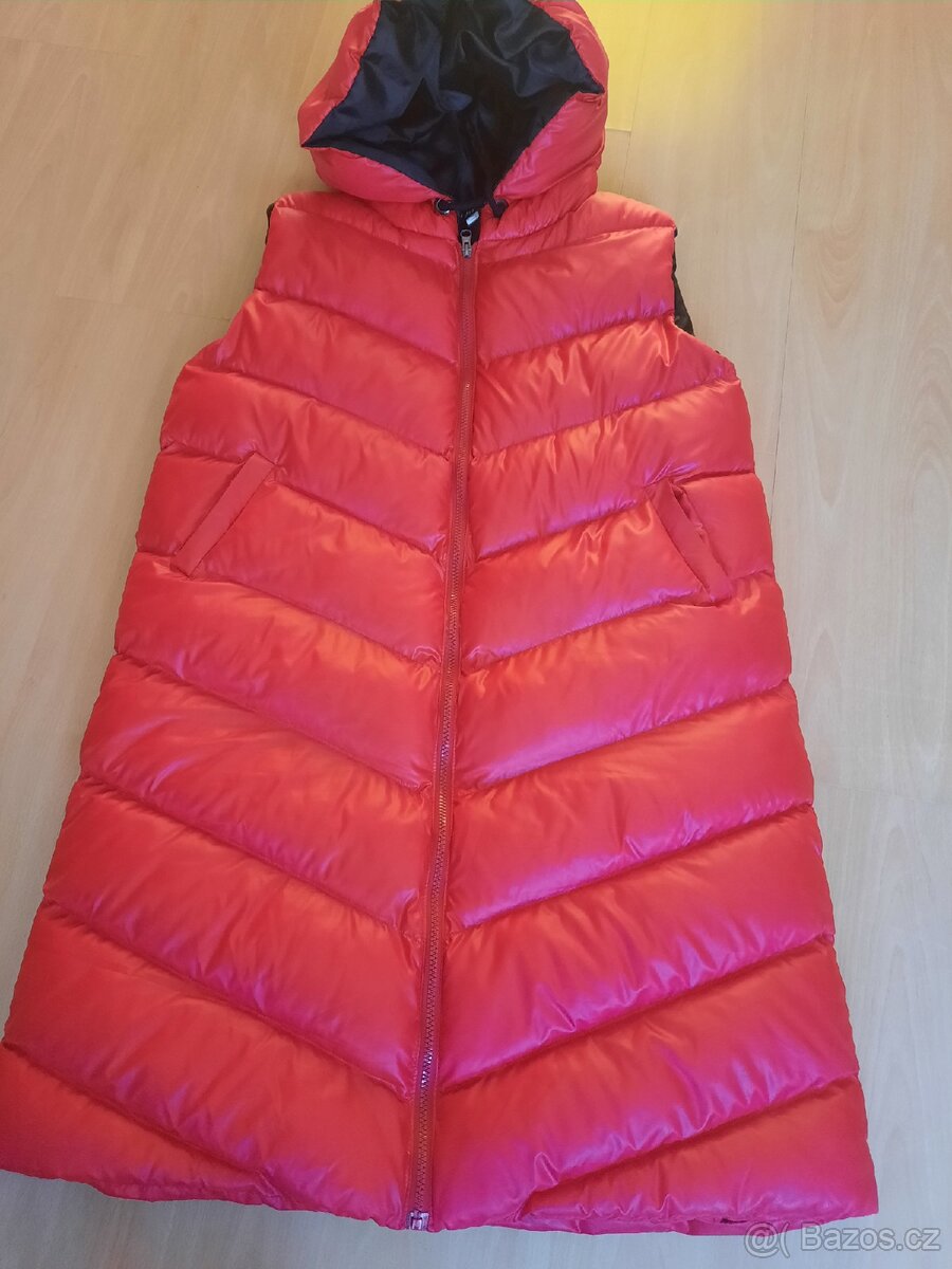 Dámská zimní dlouha vesta Xl.
