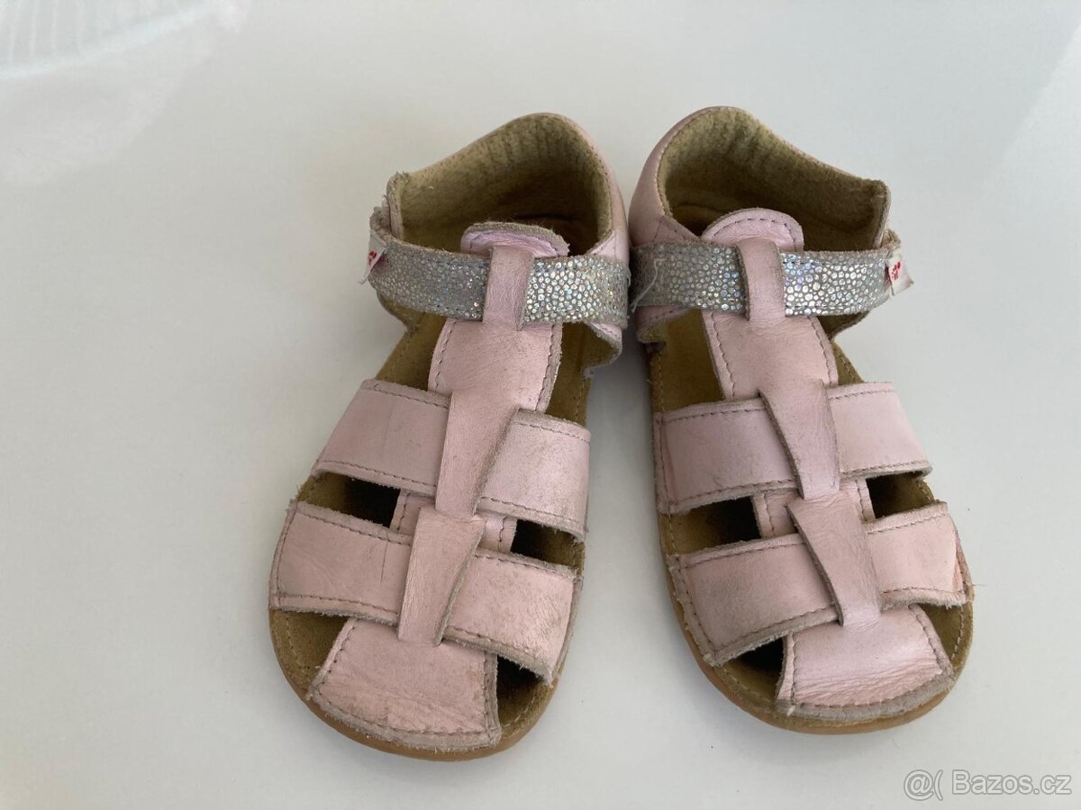 Dívčí sandály EF barefoot, vel. 28