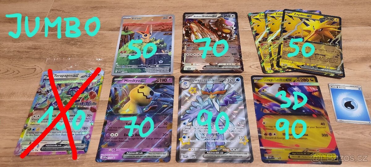 Pokémon Jumbo karty - velké (oversized)