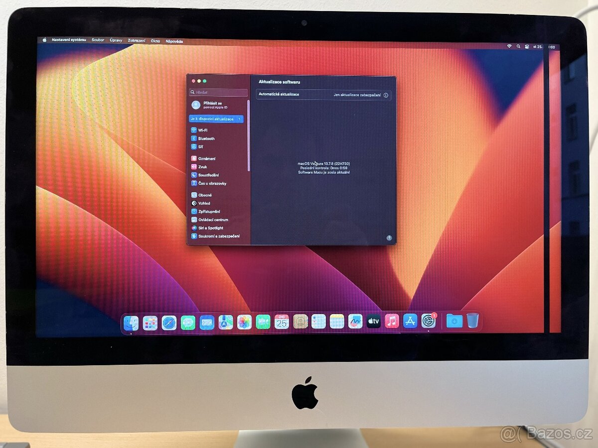 Prodám iMac 21,5" (2017) – funkční, vada displeje