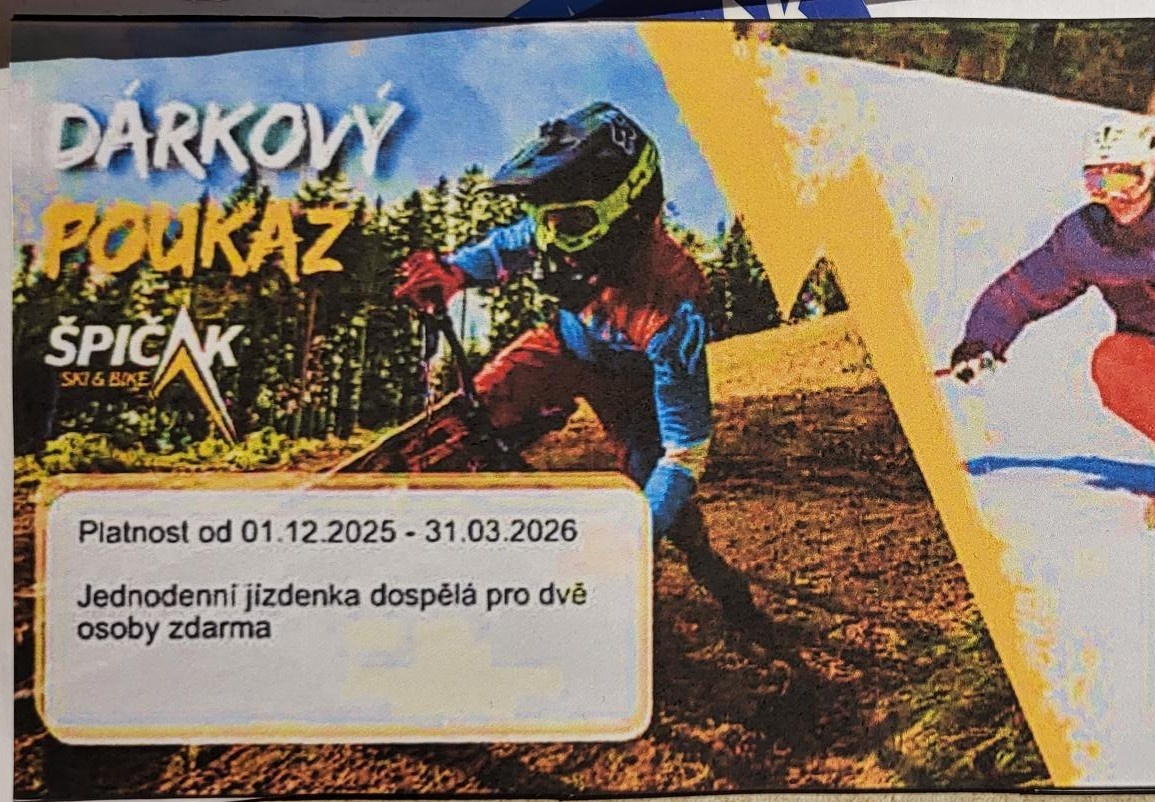 Skipas pro 2 dospělé osoby celodenní - SKI Špičák