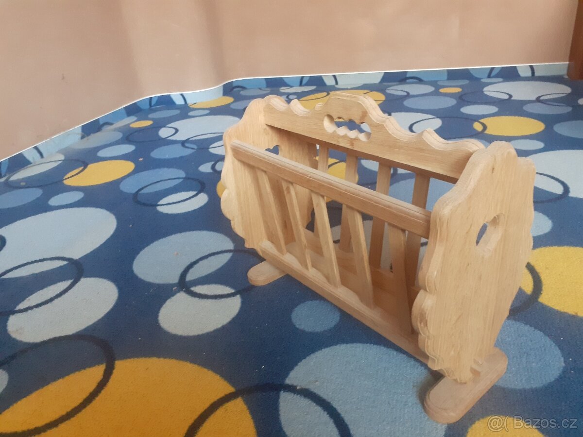 Stojan, držák na časopisy, dub