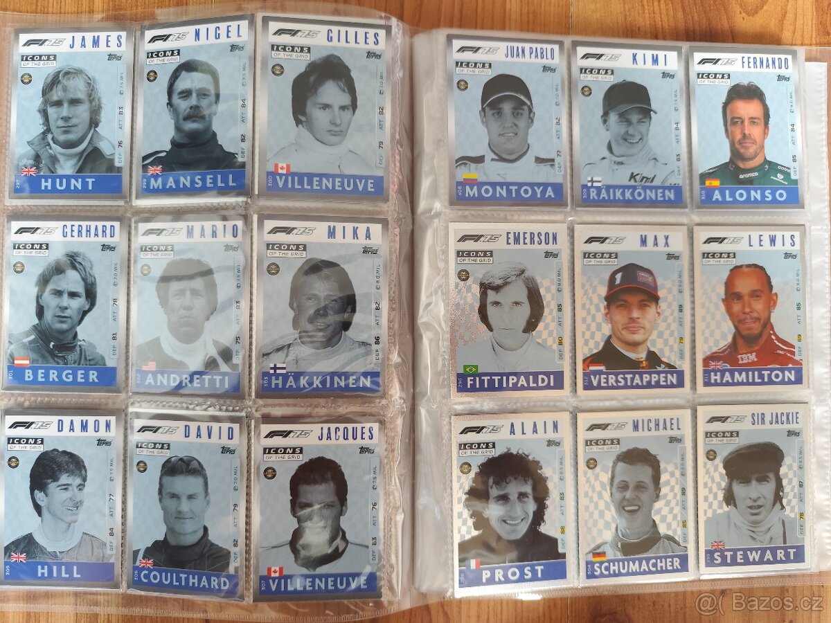 Predám kartičky Formula 1