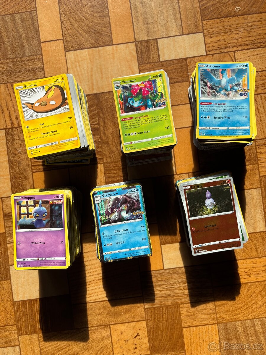 Pokemon karty - origo obyčejné+holo+reverse