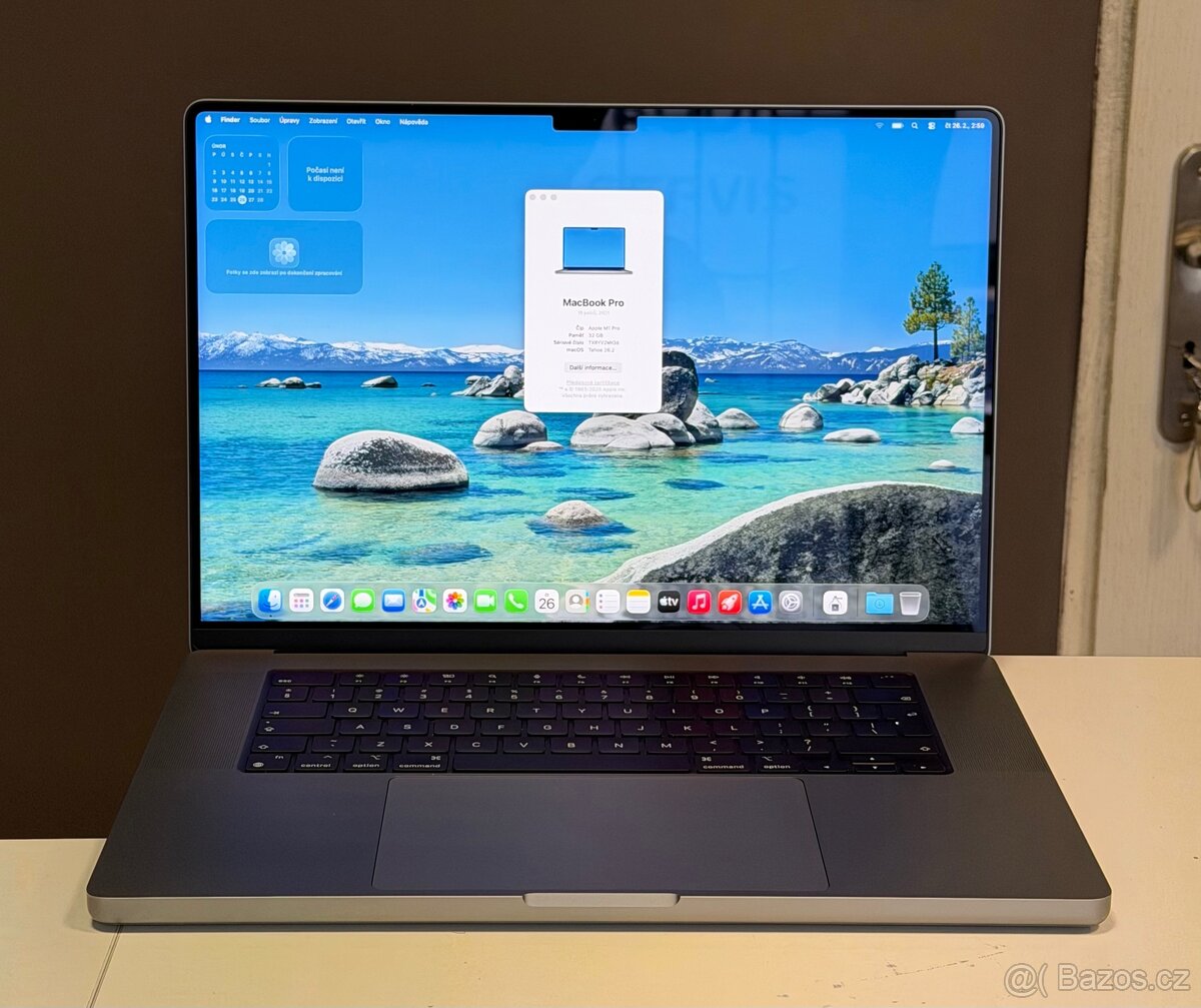 MacBook Pro 16” 2021/32GB/M1 Pro/512GB SSD/Záruka