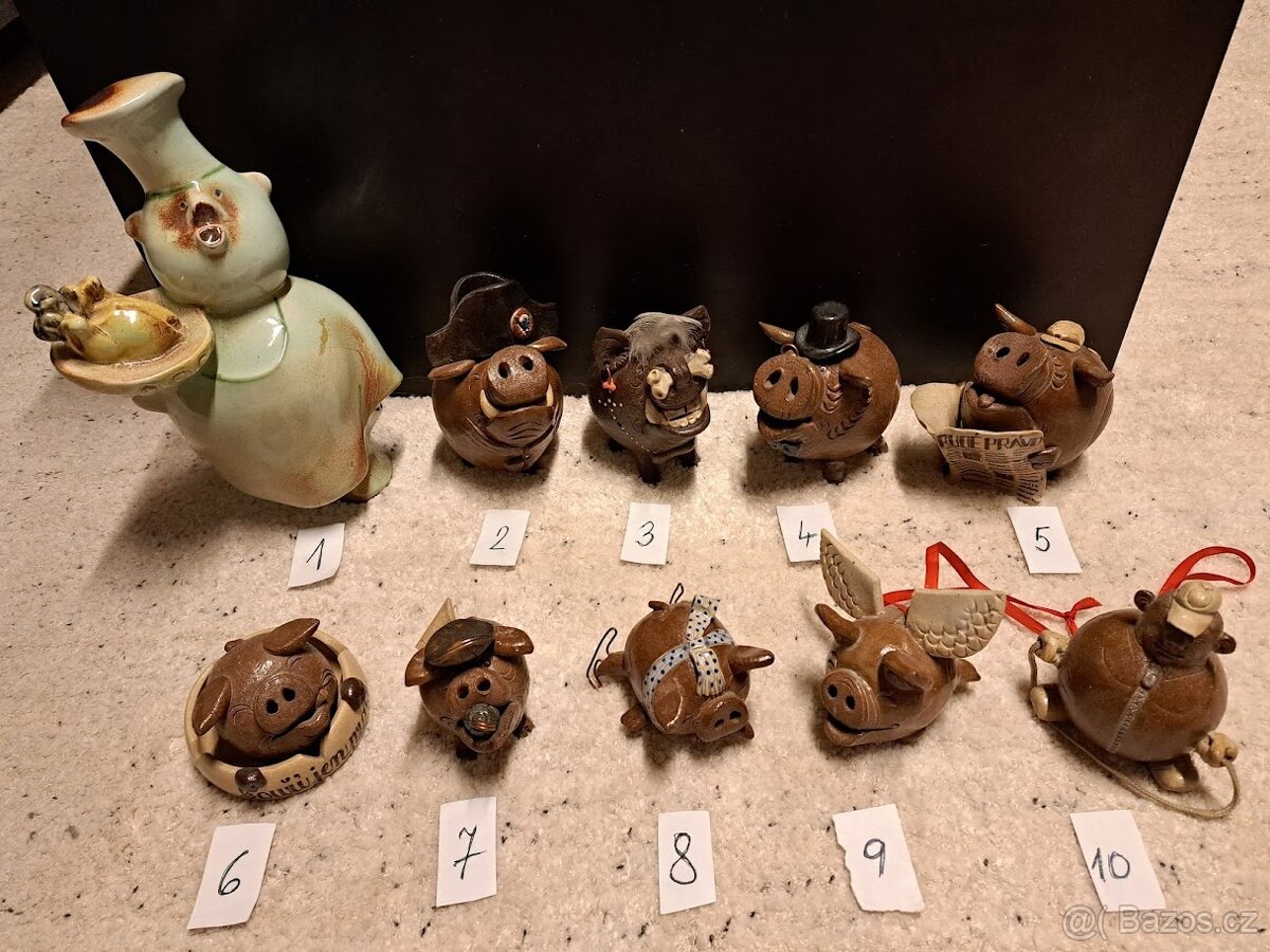 staré keramické sošky